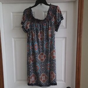 Elegant Multicolor Women's Tunic Dress